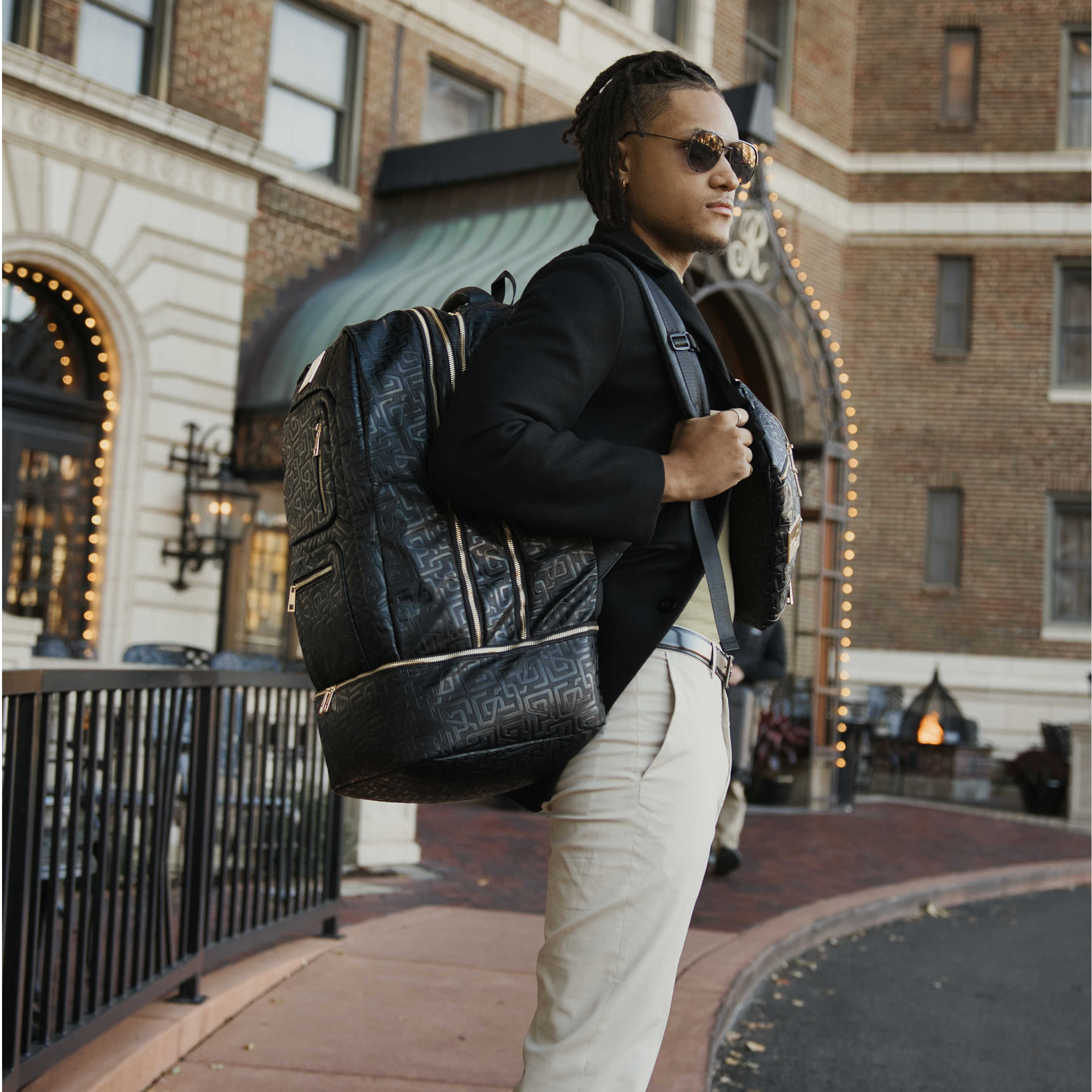 Black Monogram Leather Patented Carry-On Backpack (Only 150 Made)
