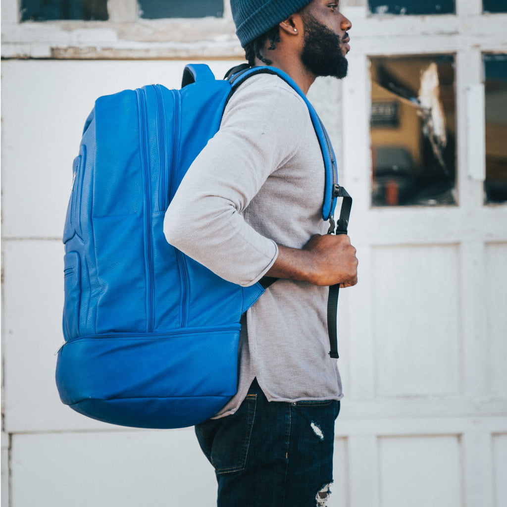 Royal Blue Leather Carryon Bag (XL Design) *Holds Size 17 (Only 150 Made)