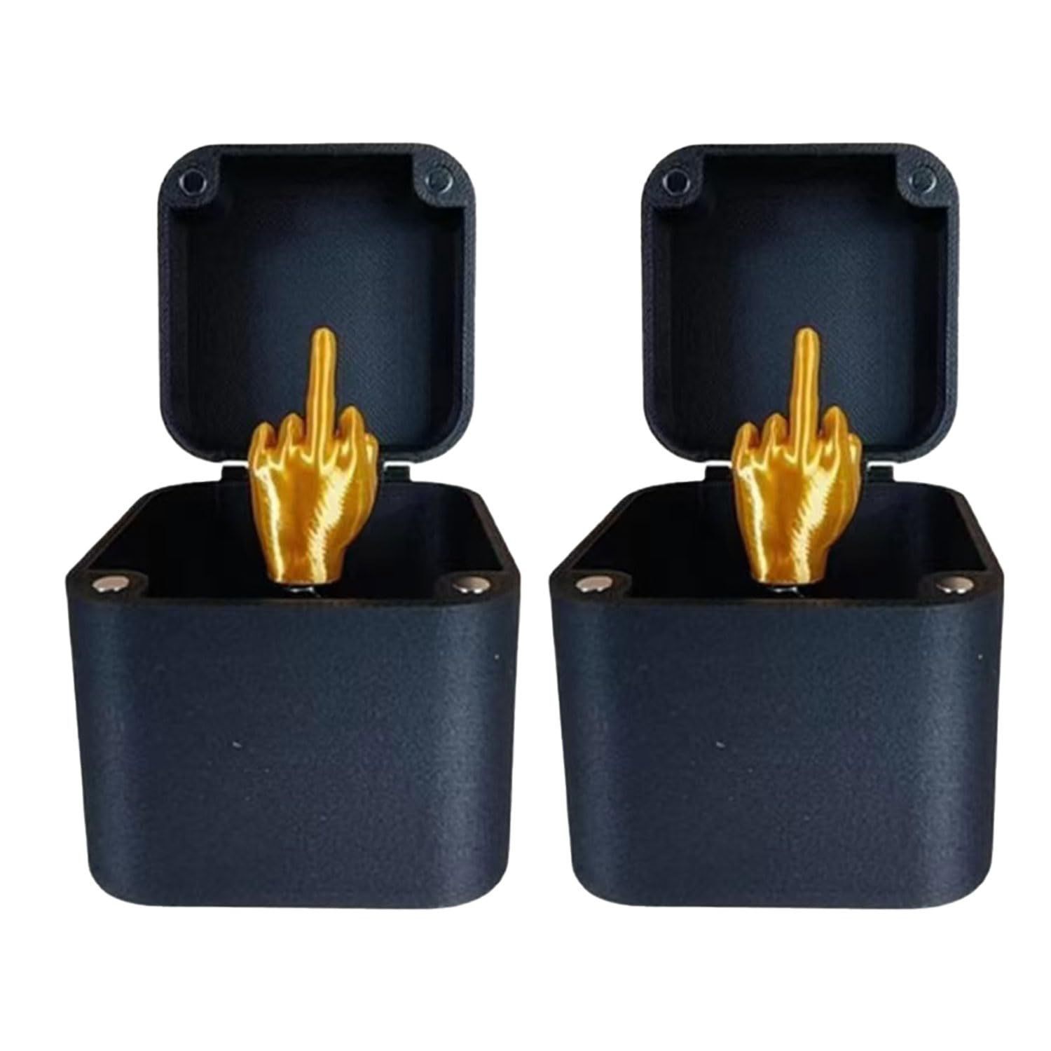Spoof Middle Finger Surprise Gift Box – Prank Gag Box (Box Only | Insert Sold Separately)