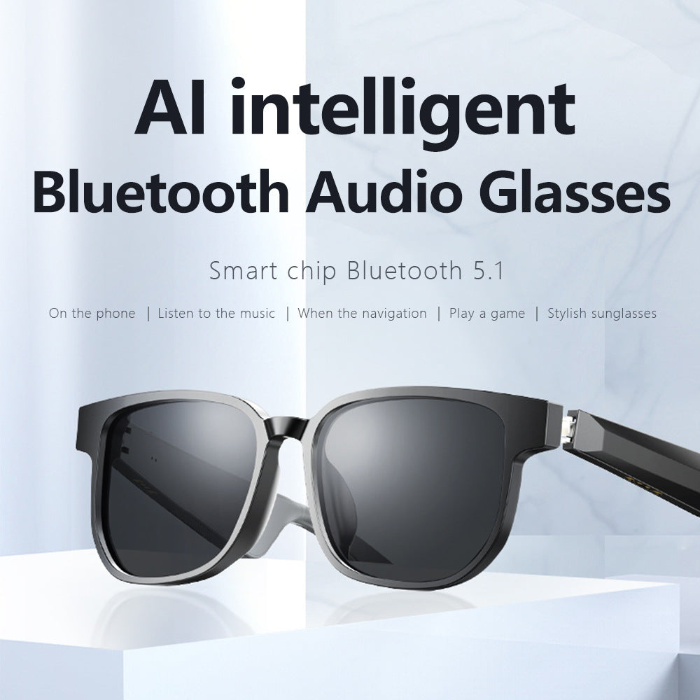 Smart Bluetooth Glasses with Built-In Speakers & Mic -Hands-Free Calling, Music, UV Protection, Outdoor Sports