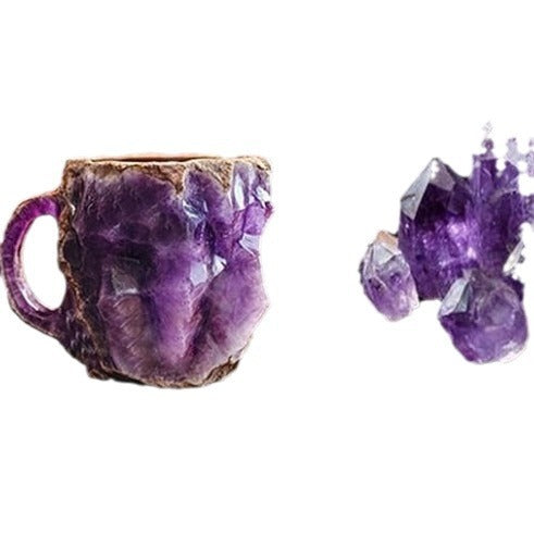 “400ml Resin Mineral Crystal Coffee Mug with Handle”