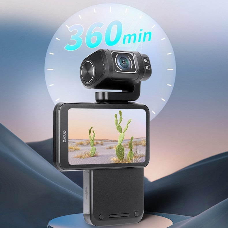 M3 4K Pocket Camera – 180° Flip Screen Travel Cam