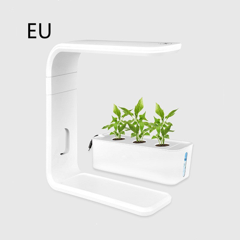 E Indoor Smart Plant & Vegetable Planter – Hydroponic System for Home & Office, Self-Watering, LED Grow Lights