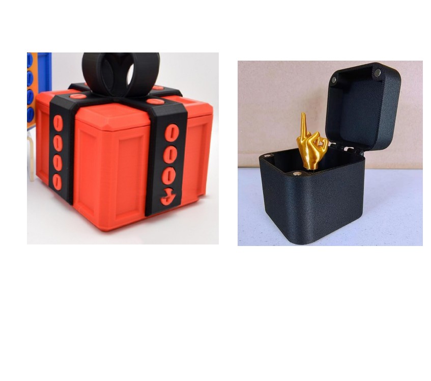 Spoof Middle Finger Surprise Gift Box – Prank Gag Box (Box Only | Insert Sold Separately)