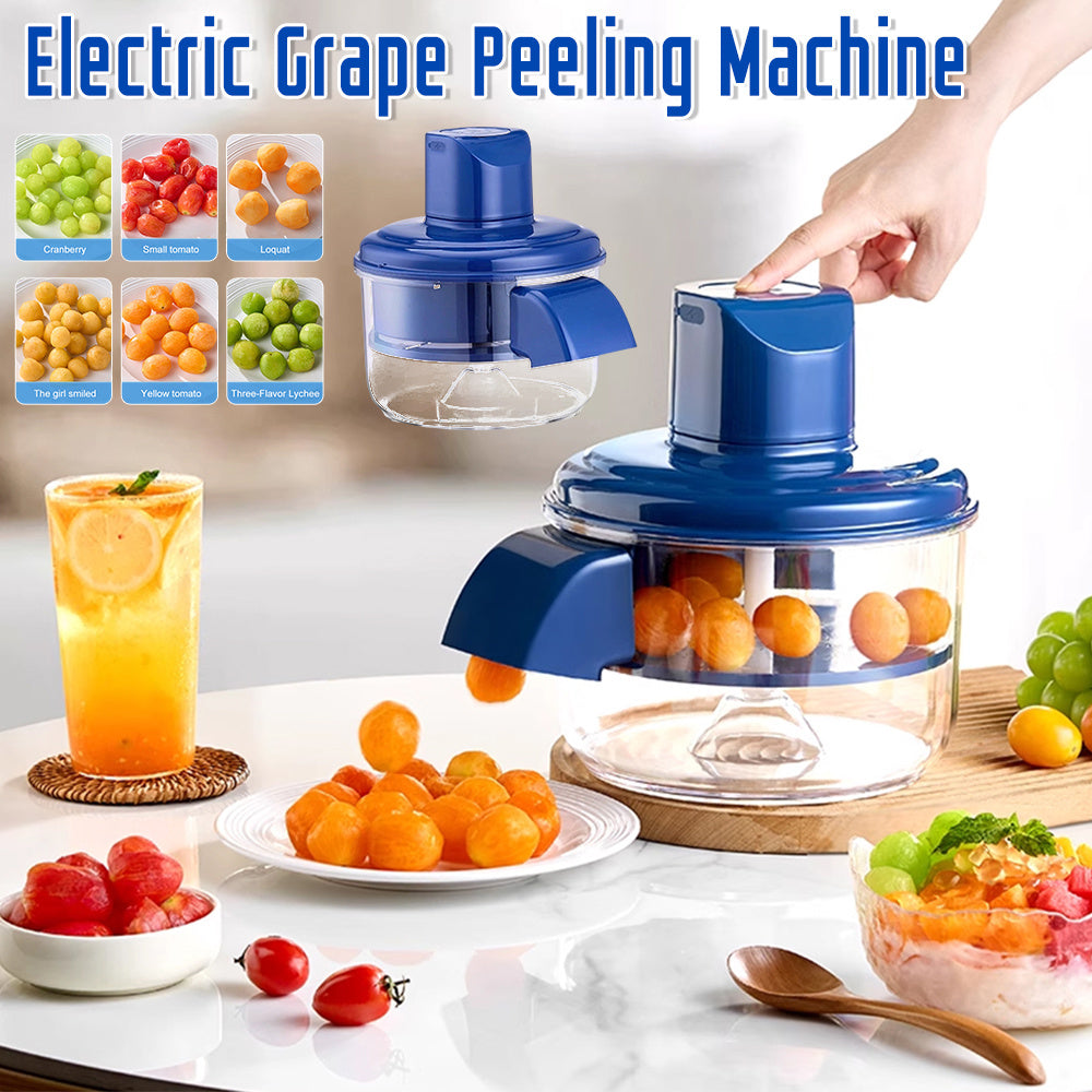 Automatic Electric Fruit Peeler – Rechargeable Hands-Free Grape & Tomato Skin Remover
