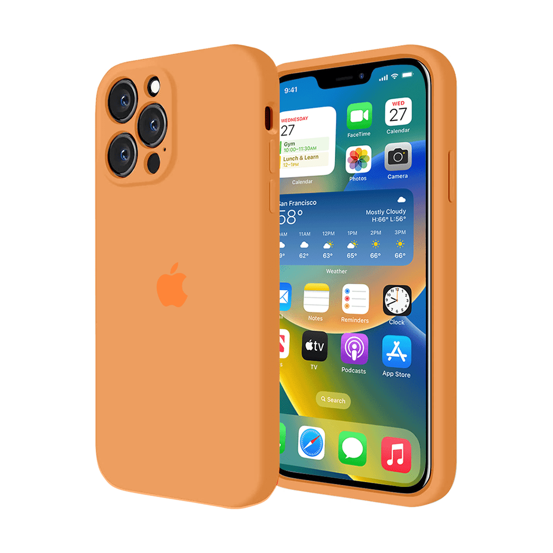 iPhone Camera Protection Silicone Case (Marigold)