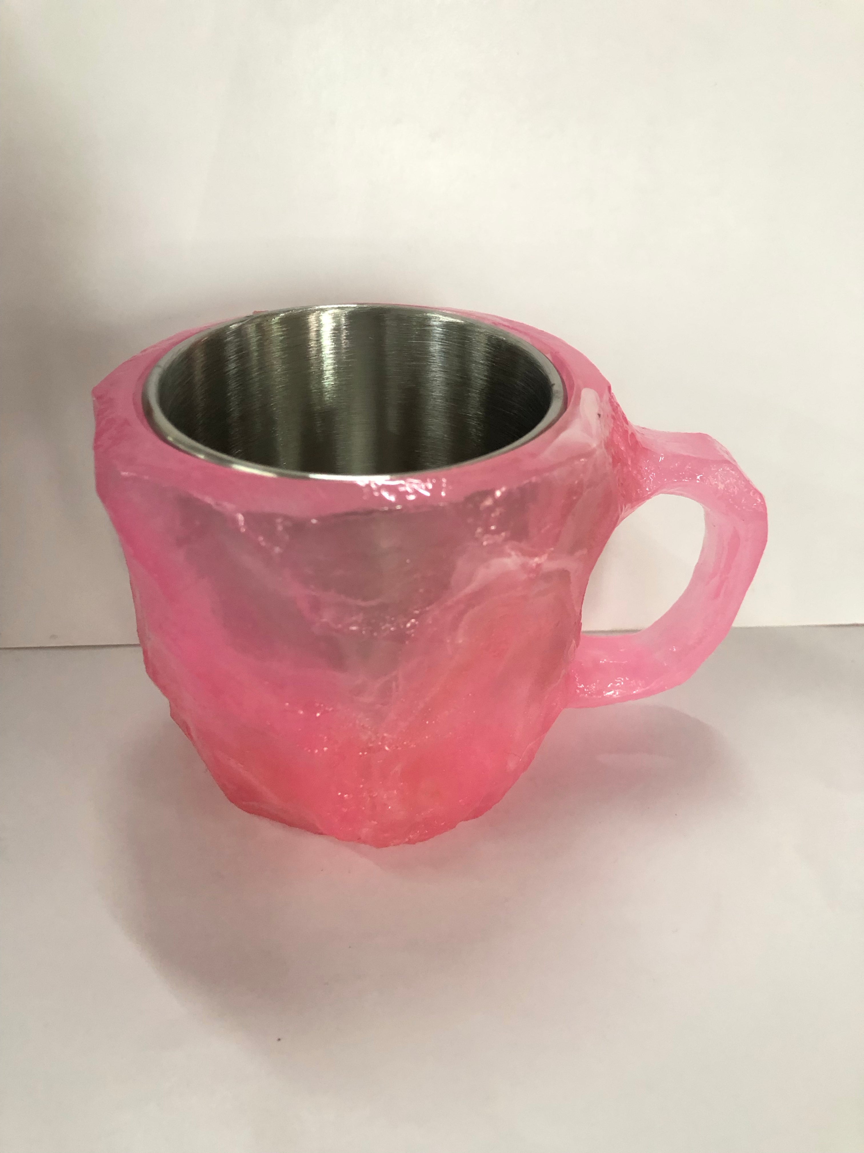 “400ml Resin Mineral Crystal Coffee Mug with Handle”