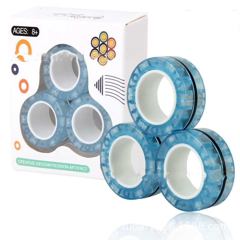 Magic Magnetic Fidget Ring – Anti-Stress Desk Toy for Anxiety Relief & Fun