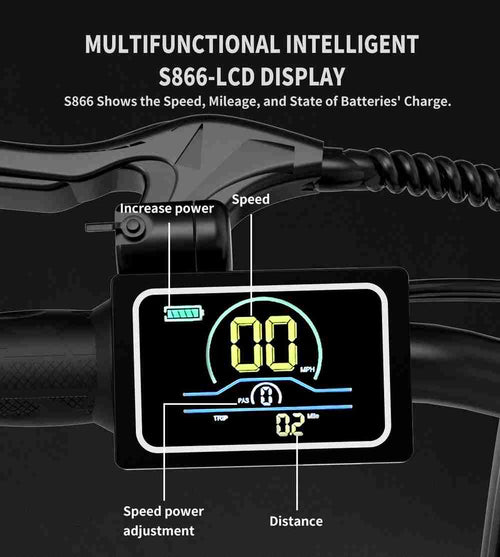 20x4.0 Inch Foldable Fat Tire Electric Bike – 48V 12.5Ah Battery, Dual Disc Brakes & Extended Range