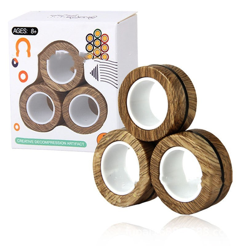 Magic Magnetic Fidget Ring – Anti-Stress Desk Toy for Anxiety Relief & Fun