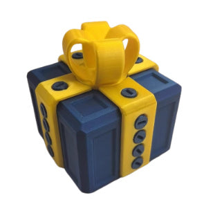 Annoying Screw Gift Box by I Got It First designed as an annoying gift box gag present with yellow ribbon