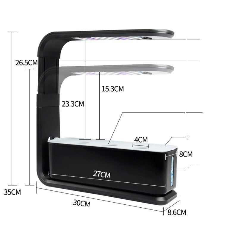 E Indoor Smart Plant & Vegetable Planter – Hydroponic System for Home & Office, Self-Watering, LED Grow Lights