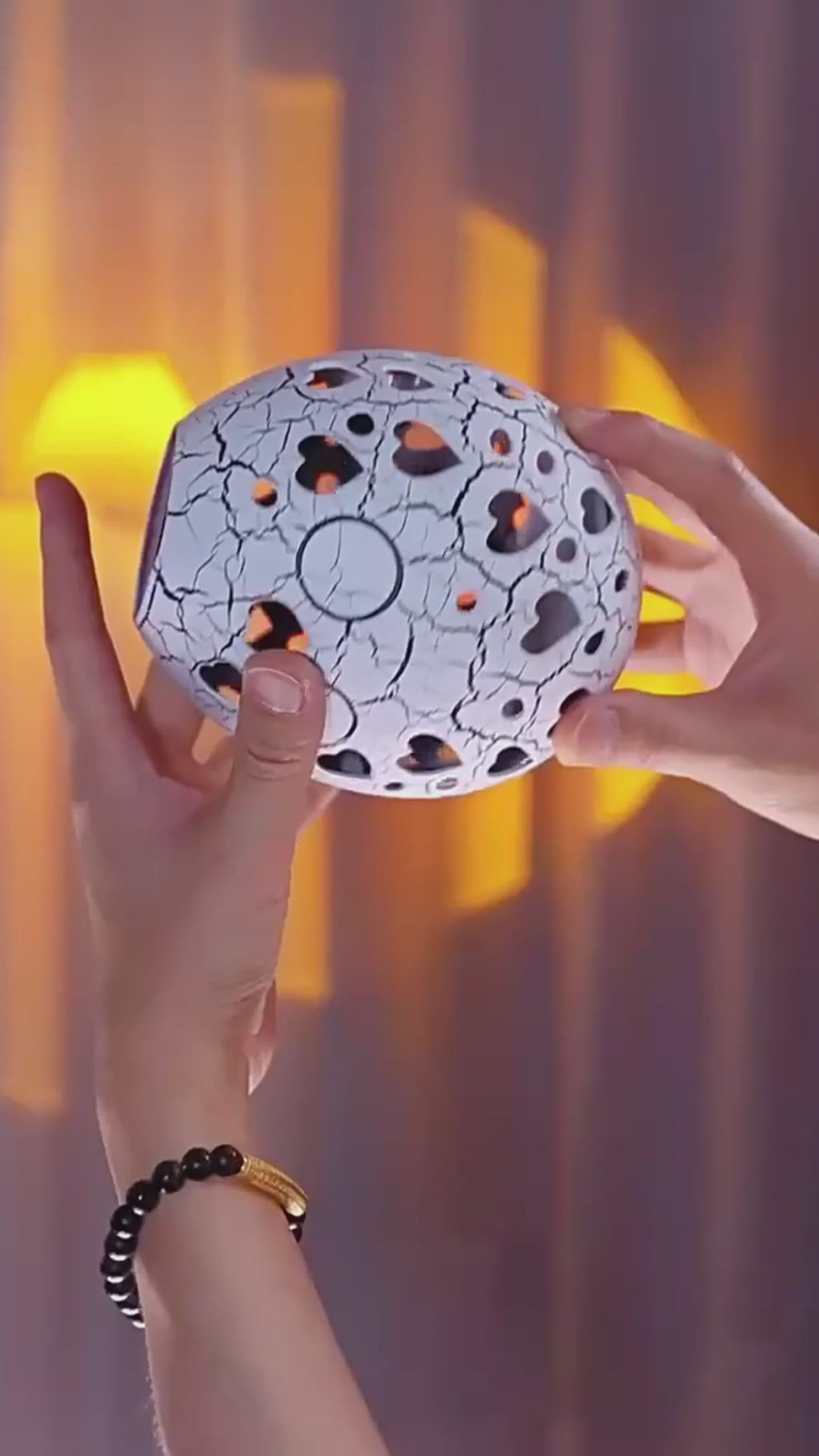 Cracked LED Goose Egg Lamp RGB Tumbler