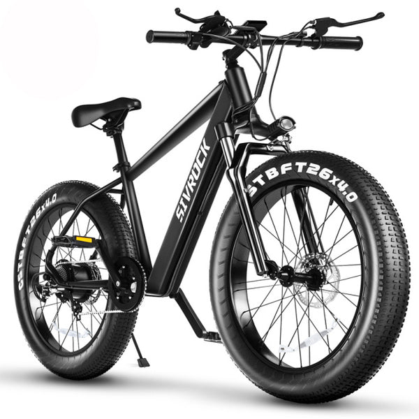 I Got It First 1000W electric fat tire bike in black with thick tires and sturdy frame